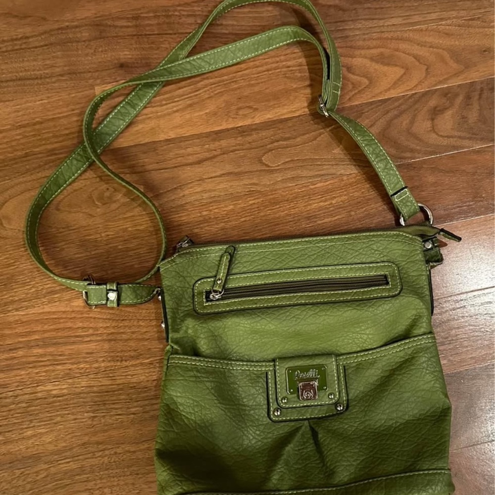 Fratelli Rossetti Green Crossbody Bag with Adjustable Strap